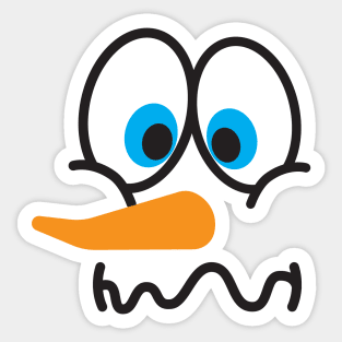 snowman face Sticker